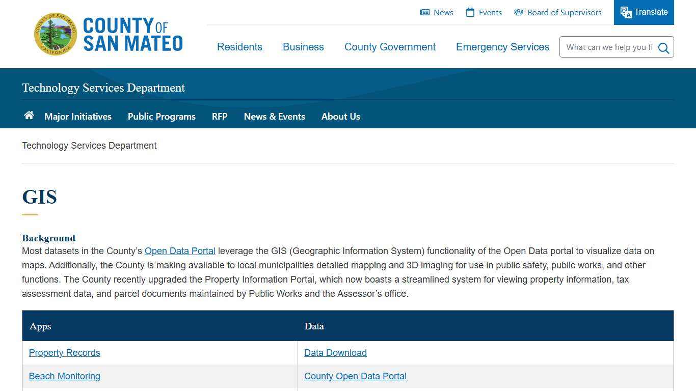 GIS | County of San Mateo, CA